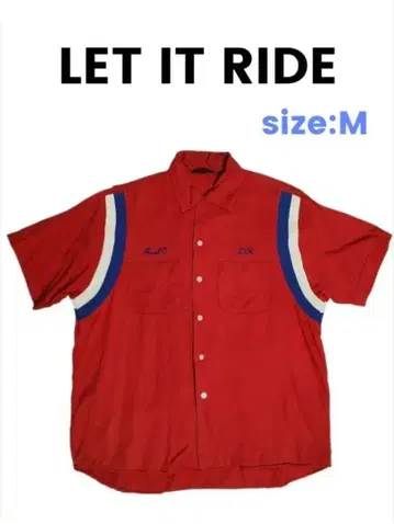 90s LET IT RIDE 볼링 셔츠 M