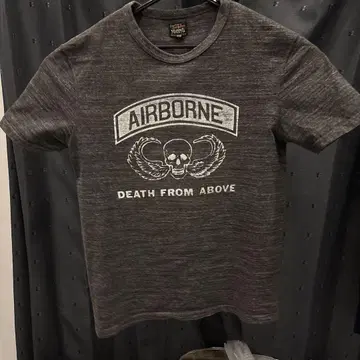 AIRBORNE 스컬 티셔츠 McCoy's L 사이즈