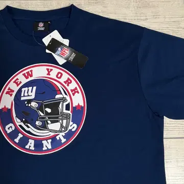 뉴욕 자이언츠 티셔츠 파란색 LL 사이즈 NFL 택 포함 미사용 새상품