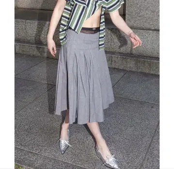 MAISON SPECIAL Wrap Pleated Skirt 새상품