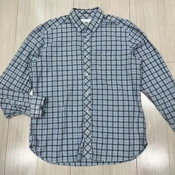 Lacoste 슬림 핏 체크 셔츠 42