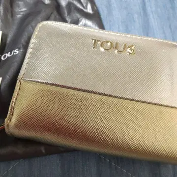 TOUS 골드 접이식 지갑