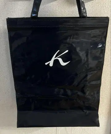 Kitamura 키타무라 에나멜 백 토트백 네이비