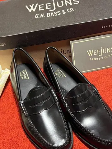 WEejuns 블랙 로퍼 G.H. BASS & CO. US8 사이즈