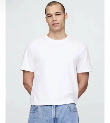 GAP 크롭 티셔츠 화이트 XS