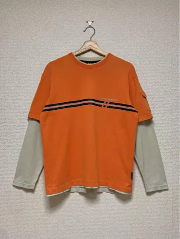 HELLY HANSEN 레이어드 포켓 컷 티셔츠 롱 T 셔츠