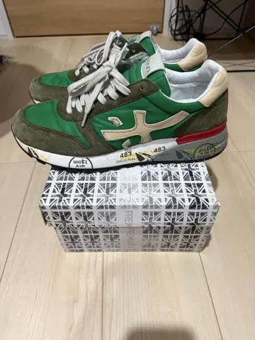 PREMIATA 483 그린 스니커즈 박스 포함