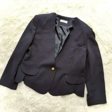 MARYLESTER 노카라 자켓(XL) 다크 네이비 1 버튼 무지 일본제
