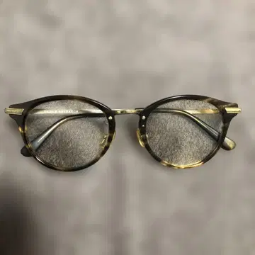 KANEKO OPTICAL 라운드 안경 브라운 골드