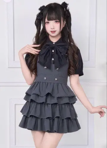 nogenki 2WAY 살로펫 스커트 그레이 M