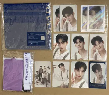 ASTRO 사진 슬로건 STARGAZER 패스 케이스 차은우
