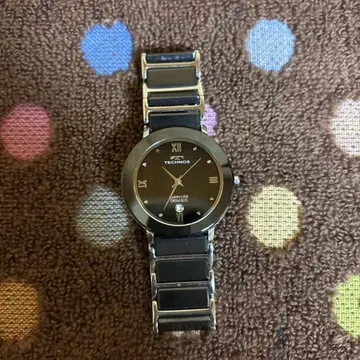 TECHNOS 아날로그 손목시계 블랙