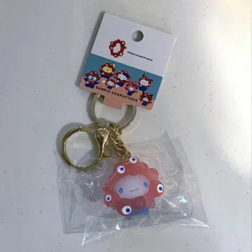 산리오 밉밉이 입체 마스코트 클리어 컬러 키링 시나몬