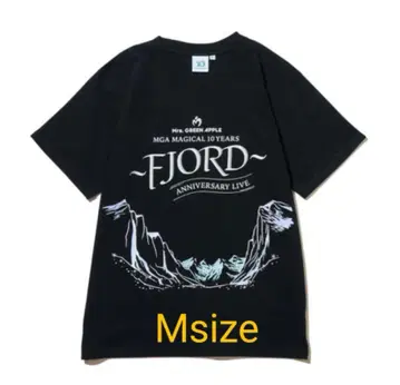 FJORD 미세스 LIVE 로고 티셔츠 블랙 M 사이즈