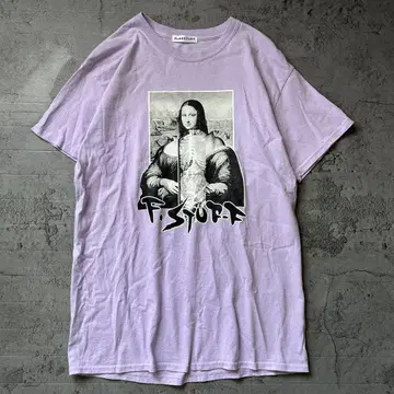 19ss FLAGSTUFF 모나리자 인체 해부도 티셔츠 라벤더