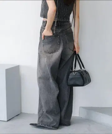 kastane 스터드 데님 팬츠