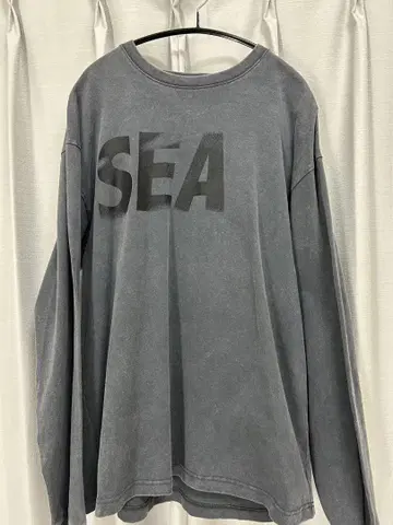 WIND AND SEA 빈티지 가공 롱 T