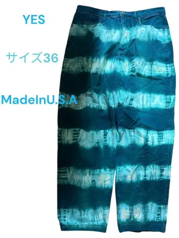 YES 데님 타이다이 미국 빈티지 의류 Made In U.S.A W91