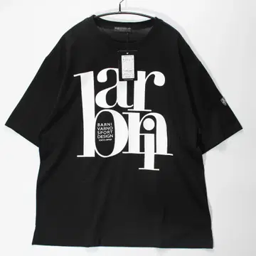 새상품 BARNI VARNO 반팔 티셔츠 백 프린트 LL b0884
