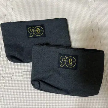 G&34 지퍼 파우치 그레이 2개 세트