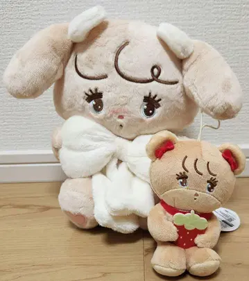 mikko characters 리본 봉제 인형 너트 딸기 마스코트 라떼