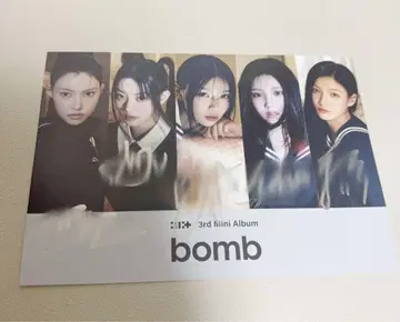 ILLIT 전 멤버 친필 사인 색지 bomb 타워 레코드 혜택 사인회