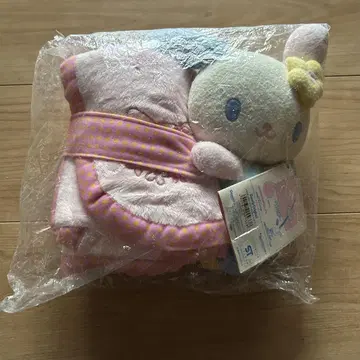 우사하나 봉제 인형이 달린 담요 무릎 담요