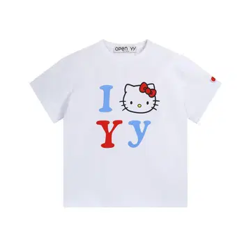 I YY Hello Kitty 반팔 티셔츠
