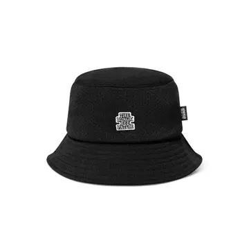 SMALL OG LABEL MESH BUCKET HAT BLACK