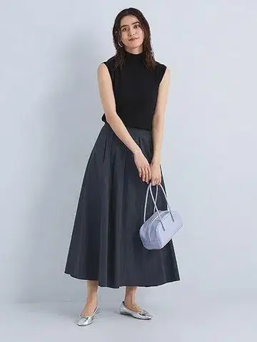 유나이티드 애로우즈 그린 라벨 릴랙싱 턱 플레어 스커트