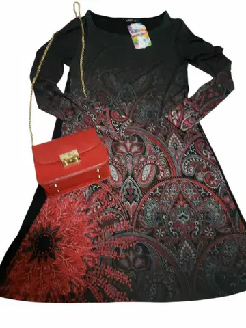 Desigual 플라워 프린트 긴팔 상의 S 데시구알