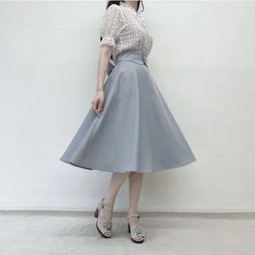 Fi.n.t 코르셋 벨트 2way 플레어 스커트