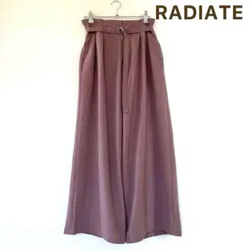 야마다야 라디에이트 RADIATE 하이 웨스트 와이드 팬츠 벨트 포함