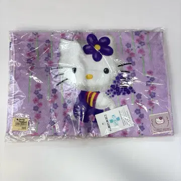 헬로키티 라벤더 페이스 타월 헤이세이 레트로