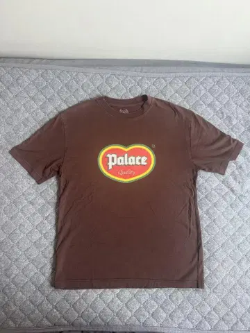 Palace 로고 프린트 티셔츠 브라운