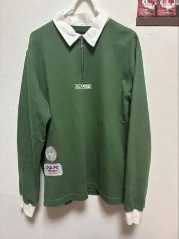 XLARGE 그린 피케 셔츠 X-LARGE