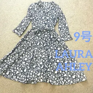 로라 애슐리 셔츠 원피스 실크 실크 9호