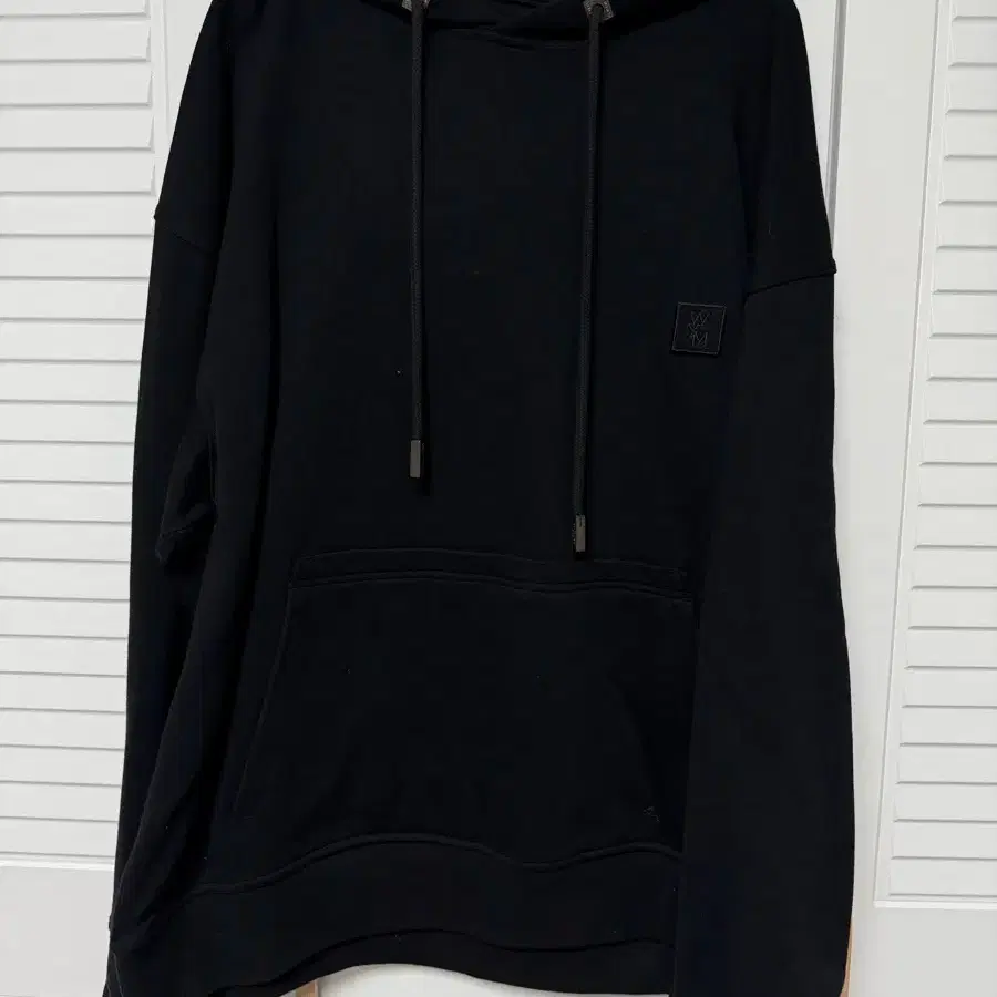 Tシャツ・カットソー WOOYOUNGMI 24FW Black Hooded Sweatshirt W243TS34729B WOOYOUNGMI | 우영미 Wooyoungmi 24FW Black Metallic Graphic