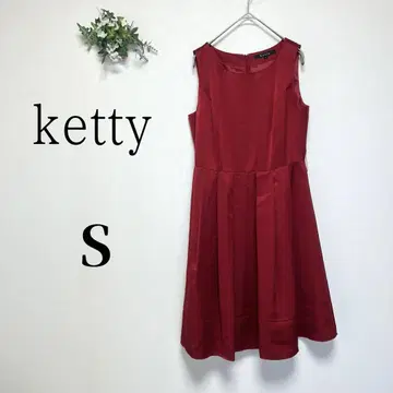 ketty 케티 (S) 슬리브리스 플레어 원피스 무릎 기장 무지