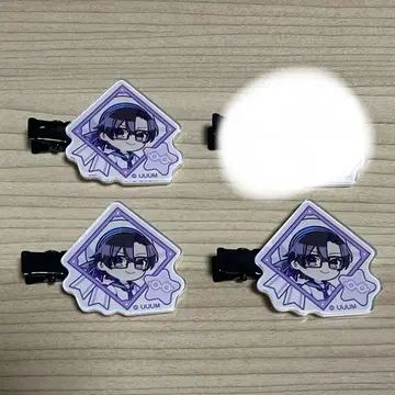 모후 아크릴 헤어 클립 4개 히라파 히라카타 파크 컬러풀 피치