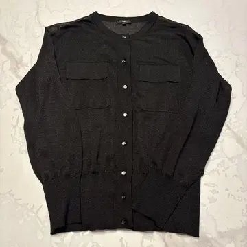 718 PLST 플라스테 시어 가디건 블랙 M
