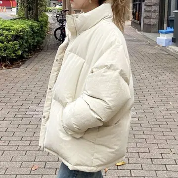 미들 기장 루즈 실루엣 다운