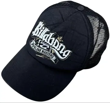 Y2K 00s 아카이브 Billabong 프론트 로고 메쉬 캡