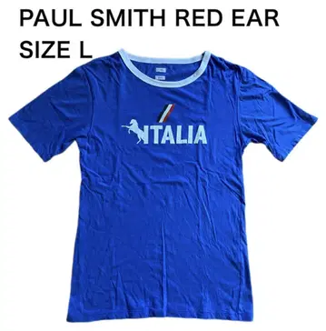 PAUL SMITH RED EAR 레드 이어 프린트 티셔츠 블루 L