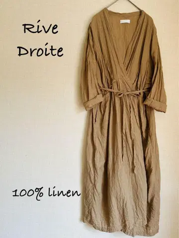 Rive Droite 일본제 100% 린넨 롱 원피스