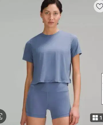 Lululemon 블루 경량 숏 슬리브 티셔츠 4