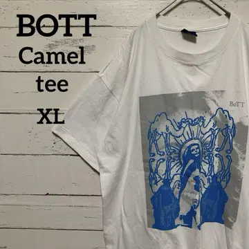 BoTT 보트 camel tee 화이트 그래픽 디자인 오버 사이즈