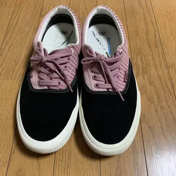 Vans ERA PRO 스웨이드/캔버스 스니커즈 블랙/핑크