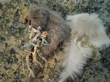 고양이 귀 모자 두 개
