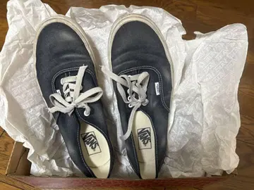 Vans Authentic "웨이브 워시드 블랙"